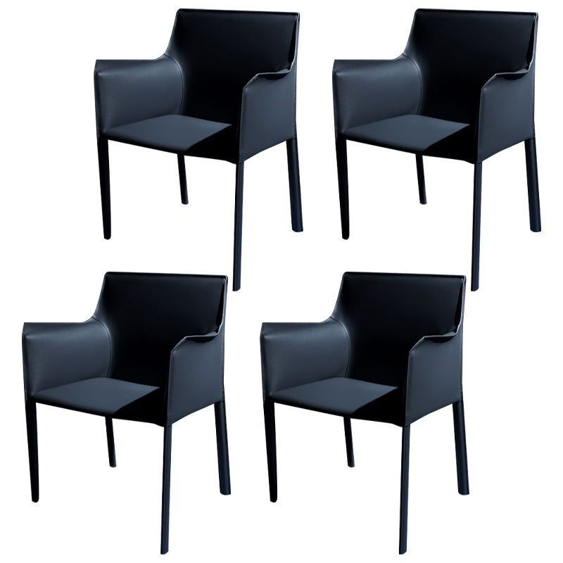 Chaise de salle à manger moderne en simili cuir, finition mate, fauteuils de salle à manger à dossier solide