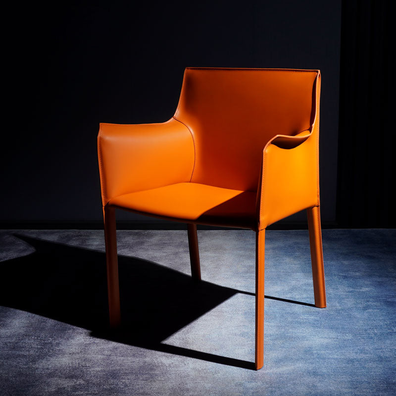 Chaise de salle à manger moderne en simili cuir, finition mate, fauteuils de salle à manger à dossier solide