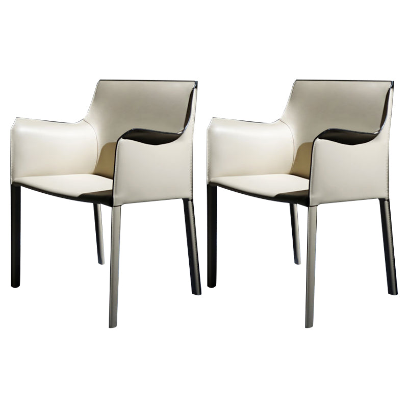 Chaise de salle à manger moderne en simili cuir, finition mate, fauteuils de salle à manger à dossier solide