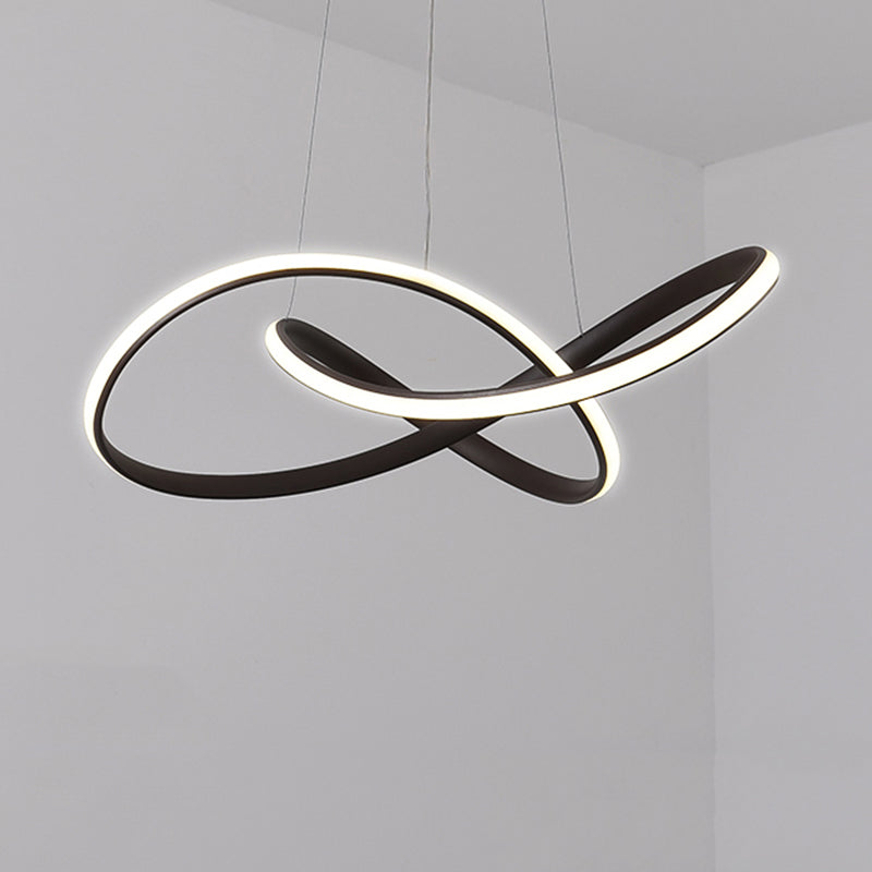 Modern sala da pranzo l'illuminazione torsione di illuminazione sospesa acrilica