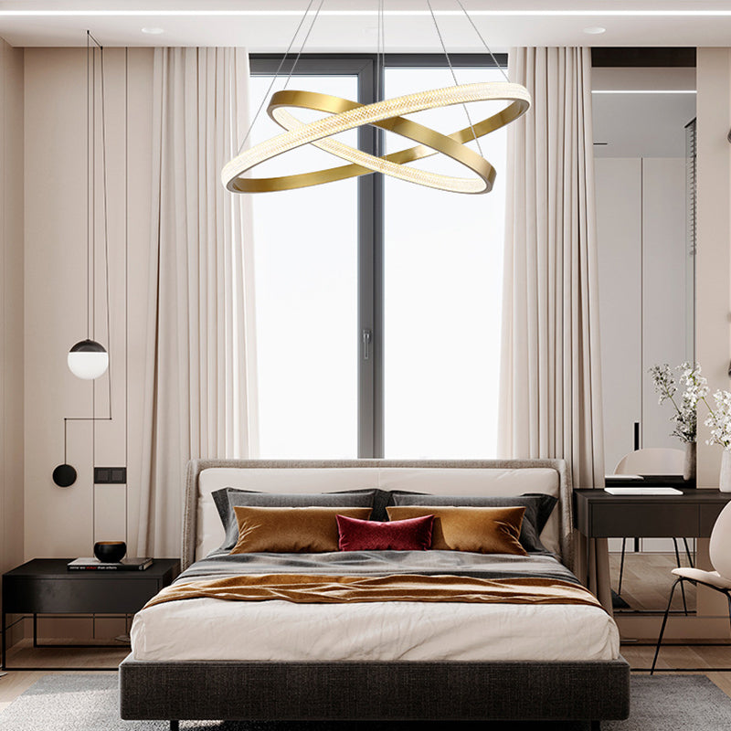 Charakteristische moderne einfache Style LED -Anhänger Kronleuchter Licht für Wohnzimmer Esszimmer Schlafzimmer