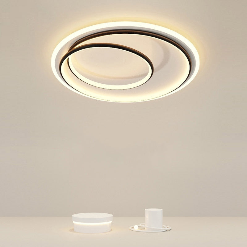 1-Light Ring Led Flush Ceiling Lights Modern Style Metal Led Flush Mount Ceiling Light Fixtures