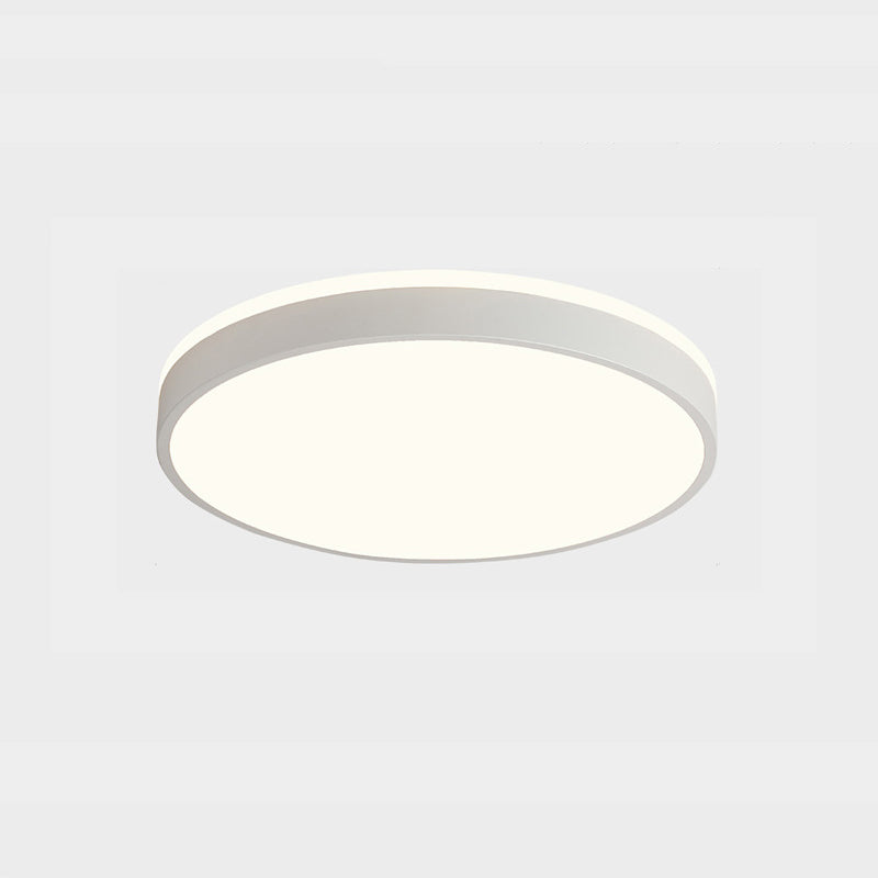 Metal Round Shaped Flush Mount Fixture Modern Style 1Head Led Flush Light