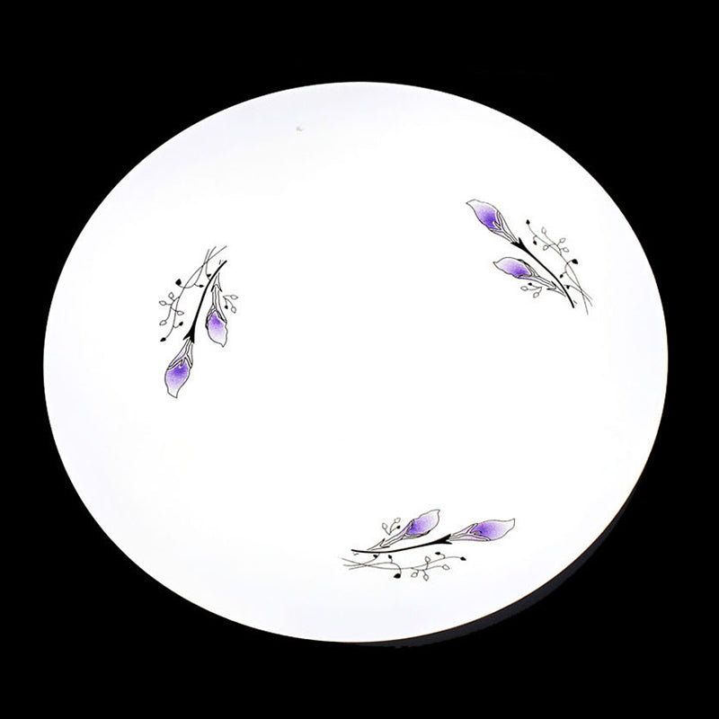 1-Light Circle Flush Ceiling Light Fixture Modern Style Metal Led Flush Mount