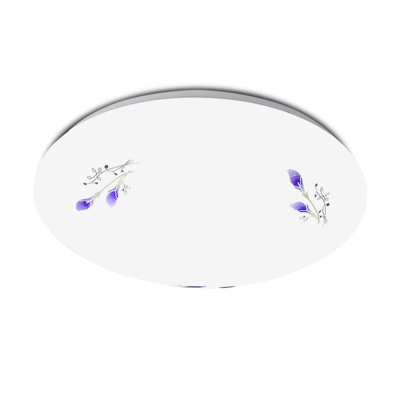 1-Cercle de lumière Flush Ceiling Light Fixture Modern Style Metal Led Flush Mount