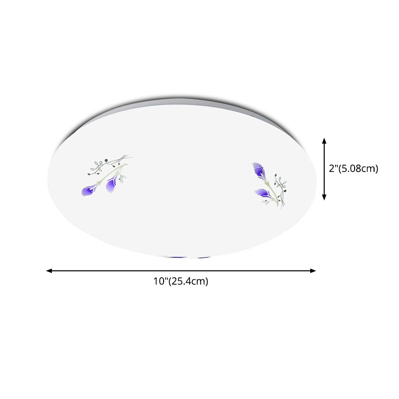 1-Cercle de lumière Flush Ceiling Light Fixture Modern Style Metal Led Flush Mount