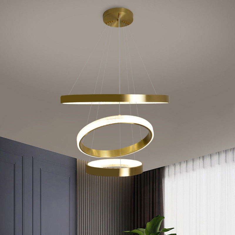 Luz moderna de lujo de lujo nórdico LED Candelier Light para sala de estar comedor