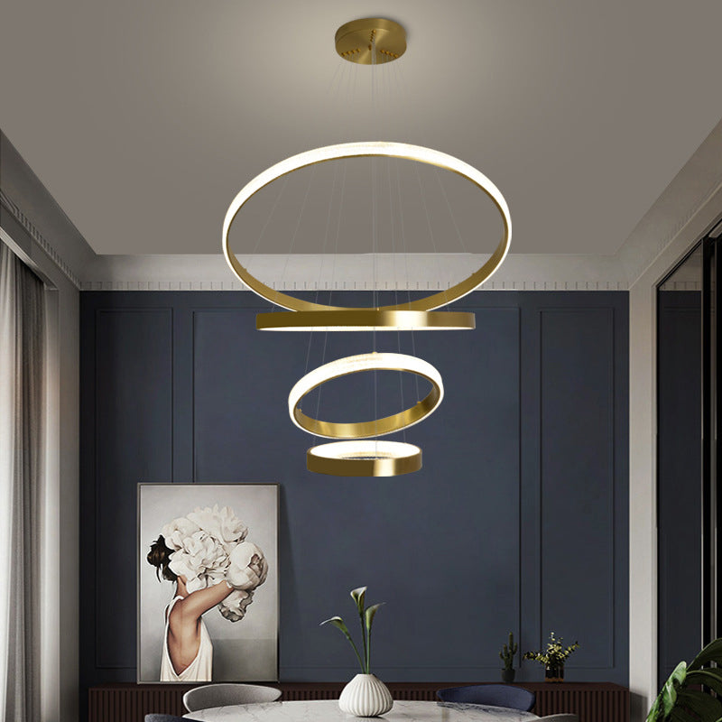 Luz moderna de lujo de lujo nórdico LED Candelier Light para sala de estar comedor