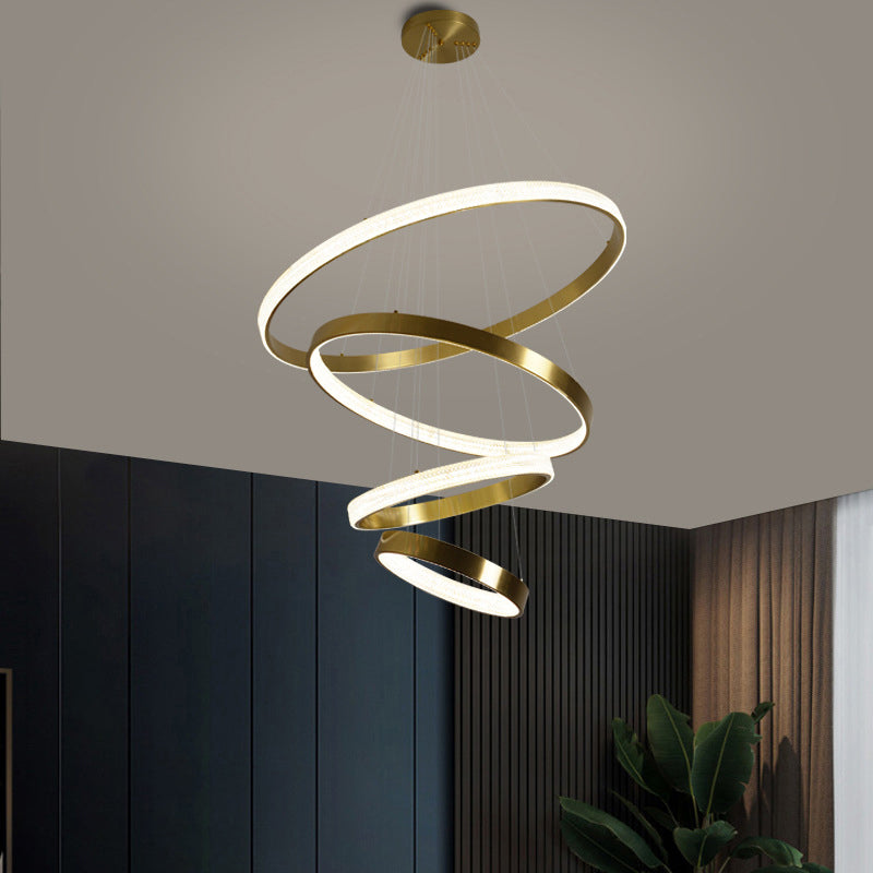Luz moderna de lujo de lujo nórdico LED Candelier Light para sala de estar comedor