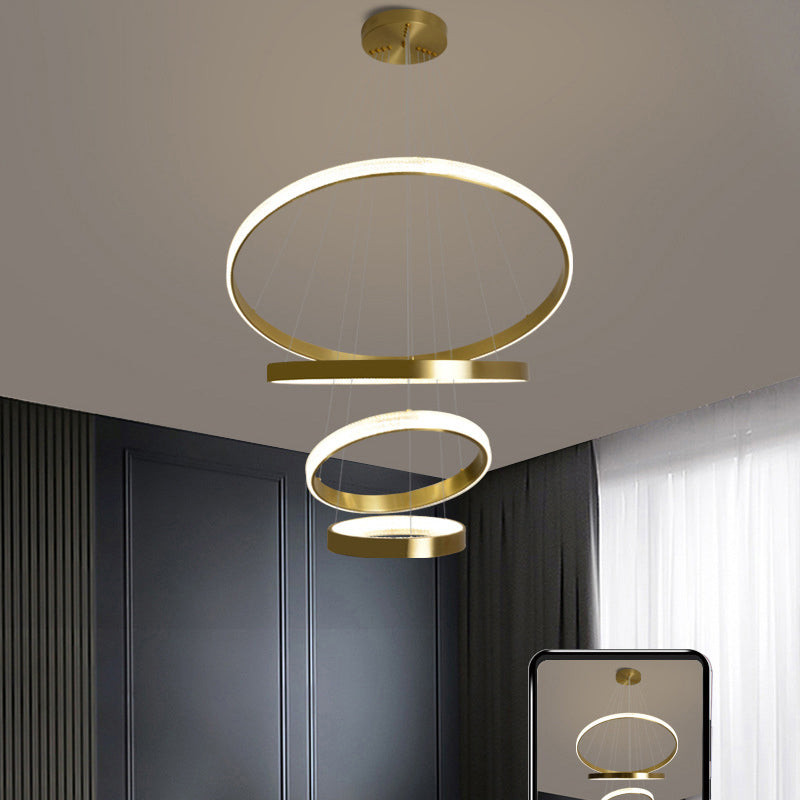 Luz moderna de lujo de lujo nórdico LED Candelier Light para sala de estar comedor