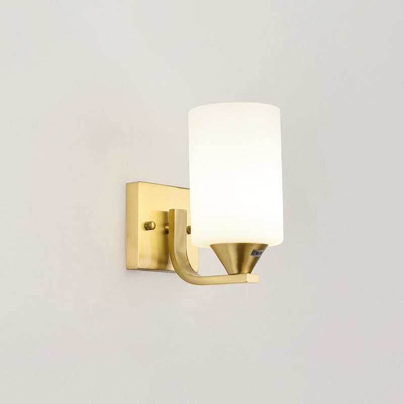 Unico illuminazione da parete in stile moderno in stile moderno 2 luci luci sconde in oro