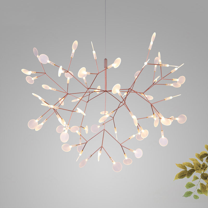 Candeliers modernos para accesorios de iluminación de araña redonda de vestíbulo con sombra acrílica