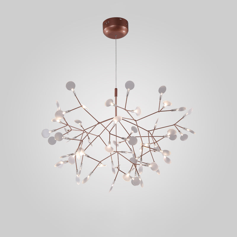 Lampadari moderni per apparecchi di illuminazione a lampadario rotondo foyer con ombra acrilica