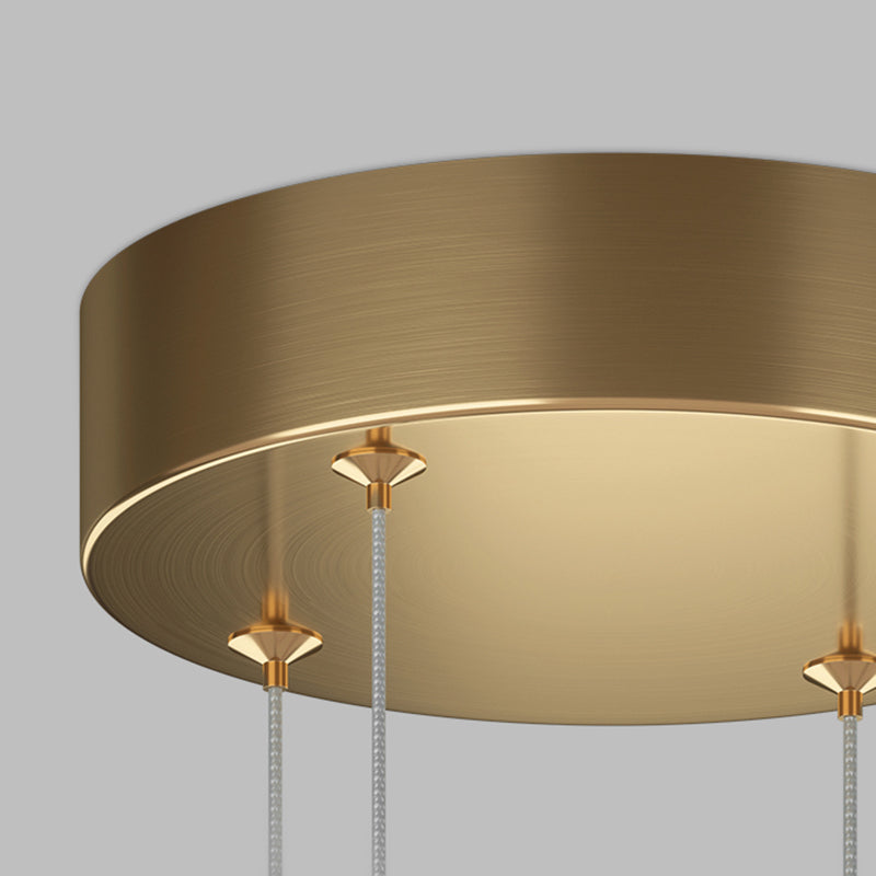 Contemporary Chandeliers Seamless Curves Hanging Pendant Lights with Acrylic Shade