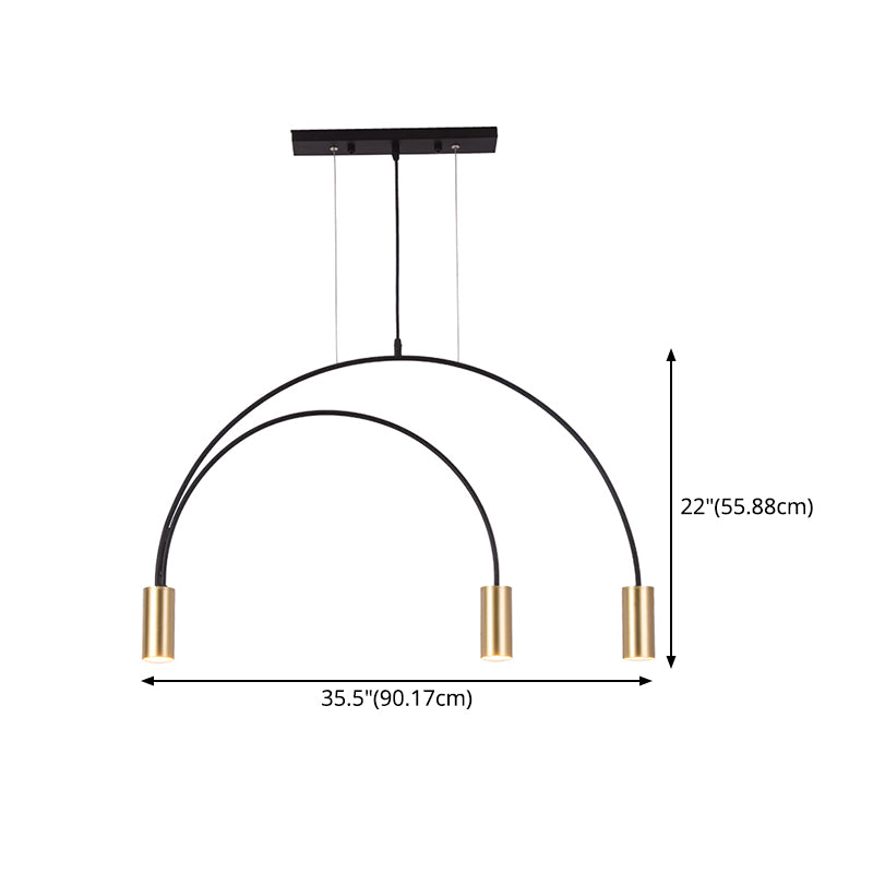 Luz de lámpara de araña colgante de estilo simple y simple para bar de comedor