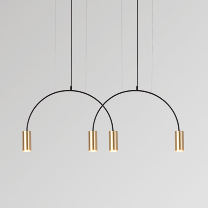 Luz de lámpara de araña colgante de estilo simple y simple para bar de comedor