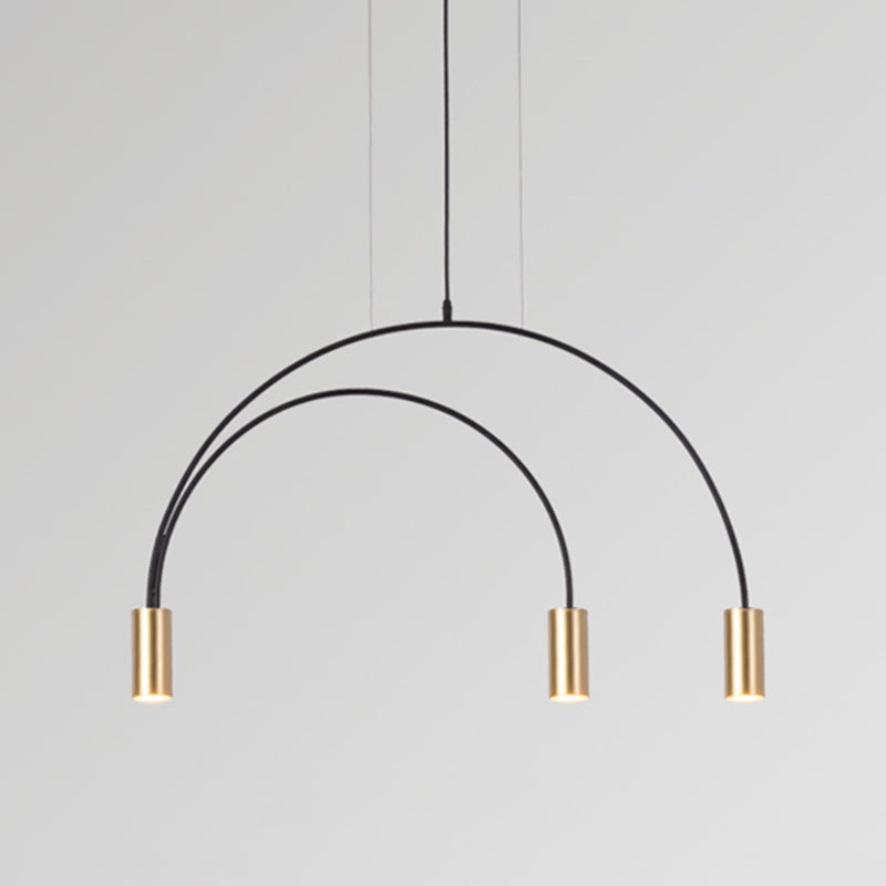 Luz de lámpara de araña colgante de estilo simple y simple para bar de comedor