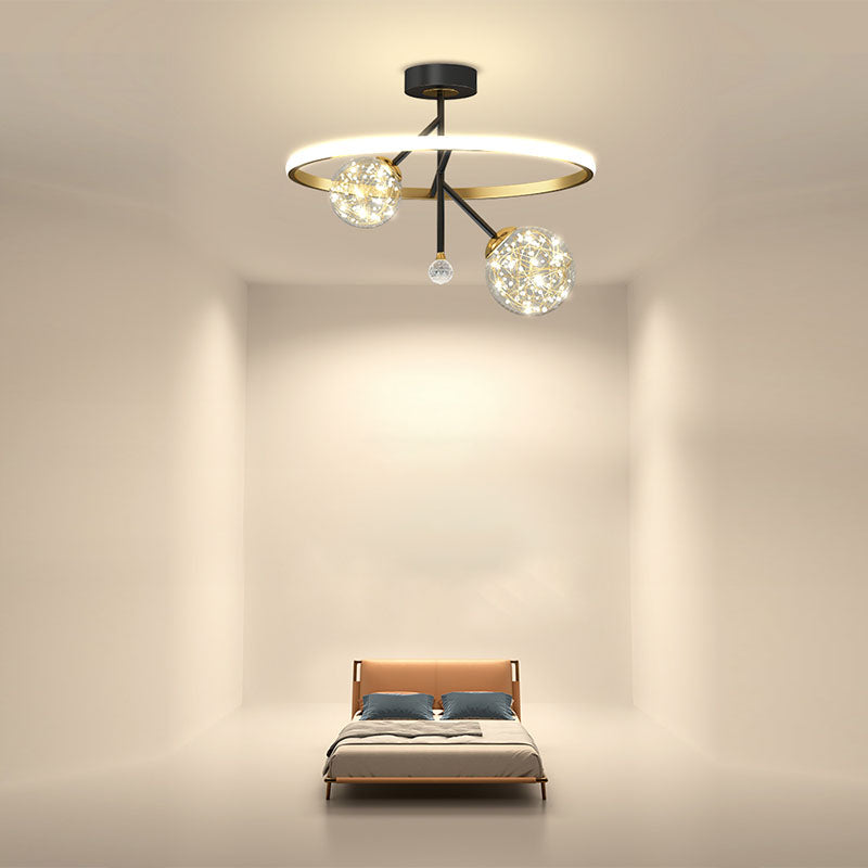 Geometrie-Unterputzleuchten Moderne halbbündige Deckenleuchten aus Metall