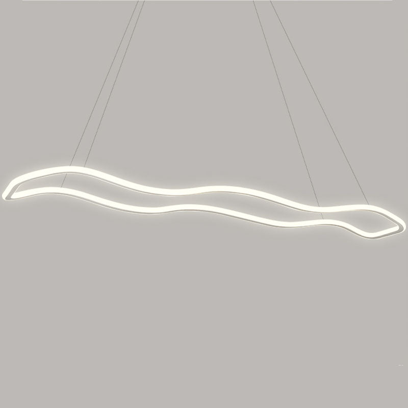 Wedelnde aufgehängte Beleuchtungsstoffe moderne Kronleuchter für Esszimmer Acryl