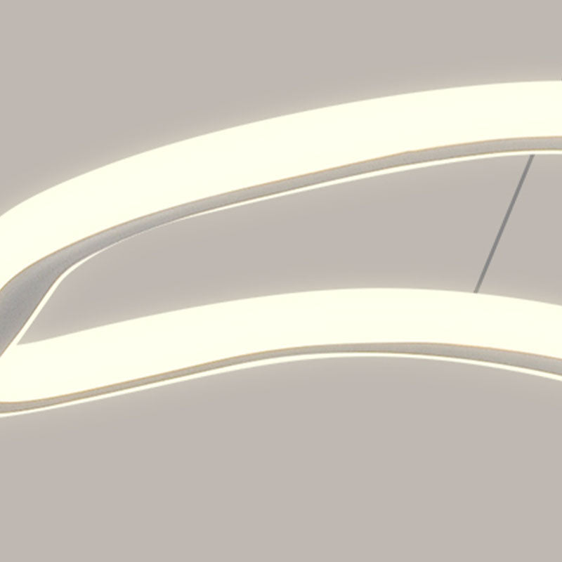 Wedelnde aufgehängte Beleuchtungsstoffe moderne Kronleuchter für Esszimmer Acryl