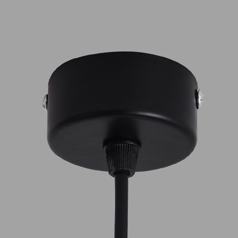 Industriel 1-Light Light Light Metal Swag Pendant Light pour le salon de la chambre