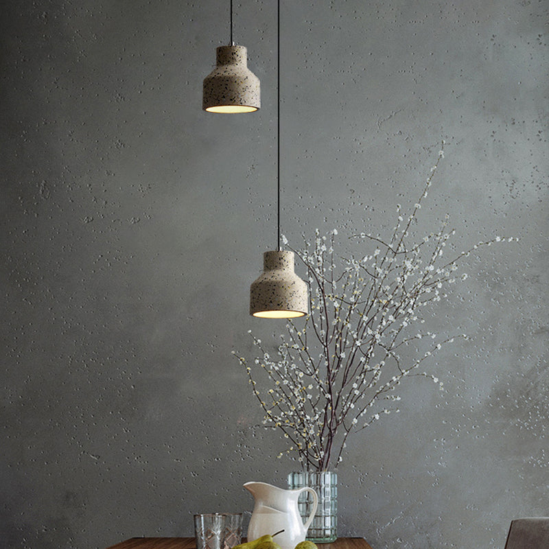 Noordse 1-licht hanglamp, minimalistisch marmerhangend licht voor woonkamer