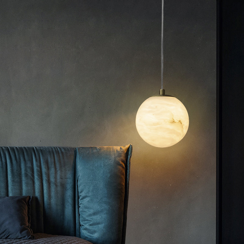 Marble 1-Light Hanging Lamp, Nordic Simplicity Design Pendant Lighting for Living