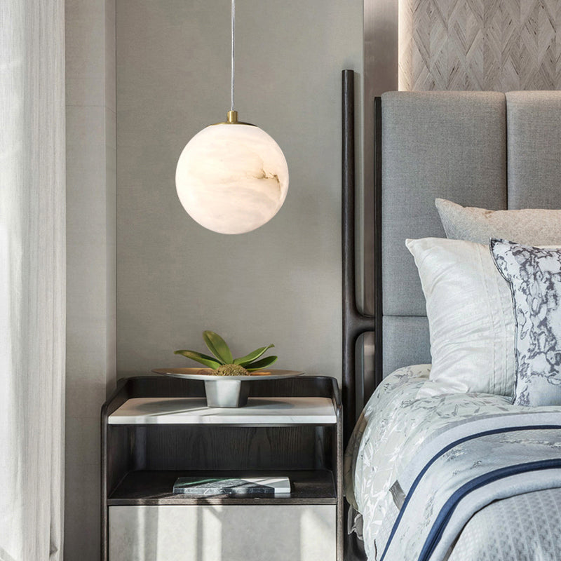 Marble 1-Light Hanging Lamp, Nordic Simplicity Design Pendant Lighting for Living