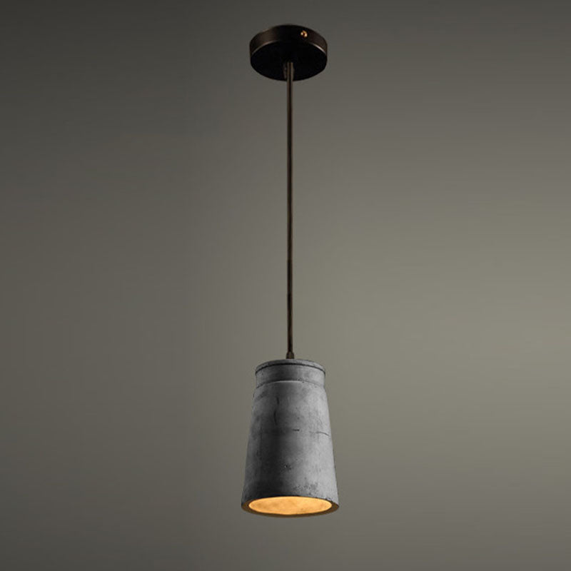 Pendentif d'éclairage à la duvet géométrique Ciment de style moderne 1 pendentif léger