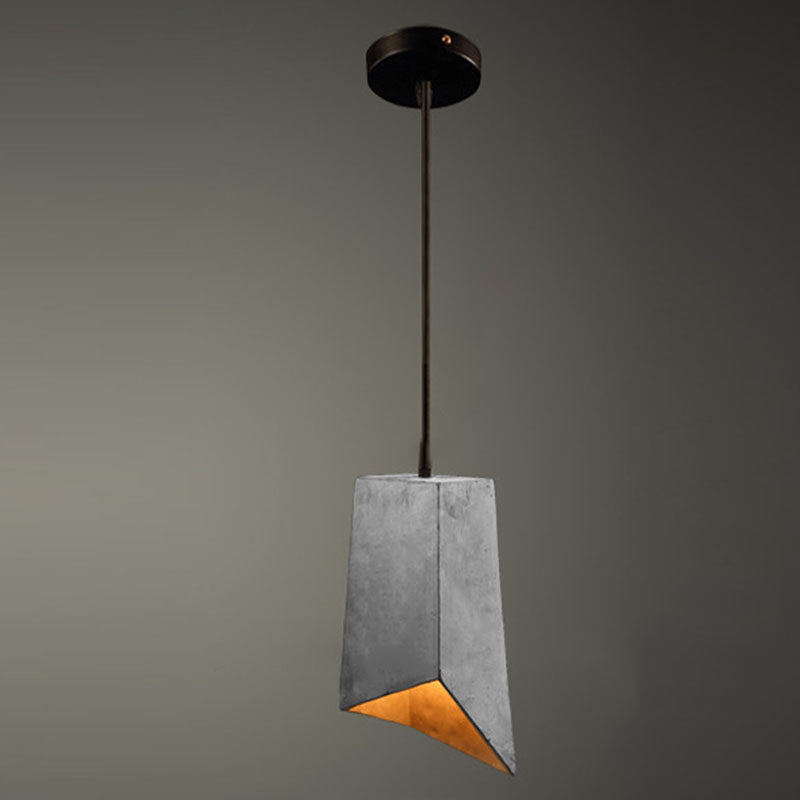Pendentif d'éclairage à la duvet géométrique Ciment de style moderne 1 pendentif léger