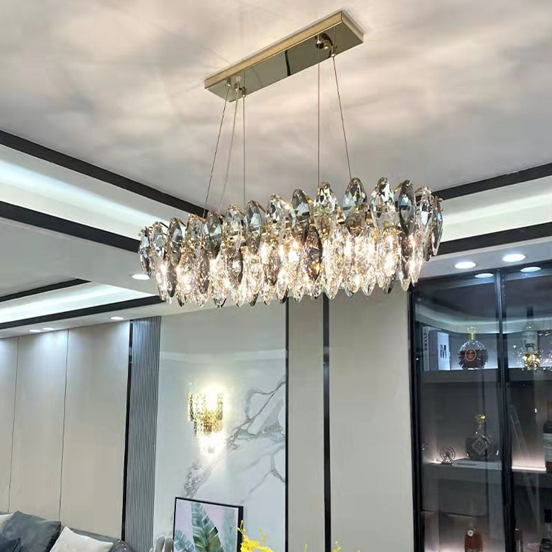 Post Modern in stile Crystal Island Light Smoke Grey Grey Simplicità Ampiccarsi per sala da pranzo