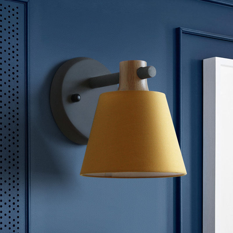 Modern Style Wall Mounted Light Fixture Cylinder Metal 1 Head Sconce Lighting