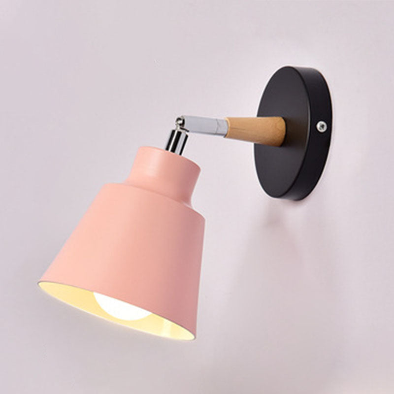 Stile moderno a forma di lampada a parete a forma di svasatura metallo 1 lampada da parete leggera