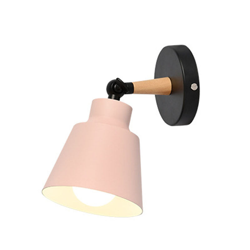 Stile moderno a forma di lampada a parete a forma di svasatura metallo 1 lampada da parete leggera