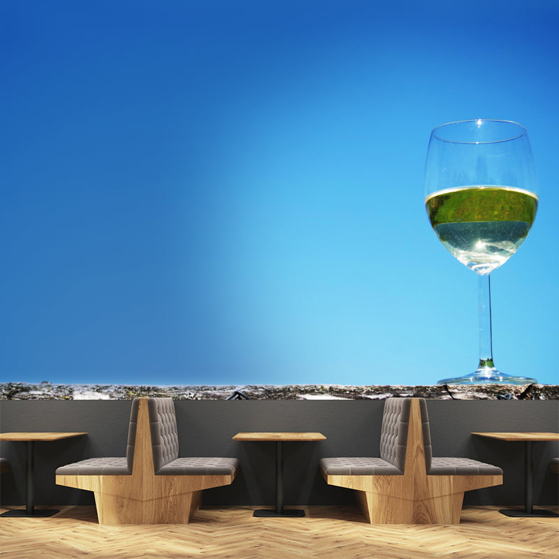 Wine Mural Wallpaper Minimalist Bar Wall Decor Waterproofing, Customized Size Available