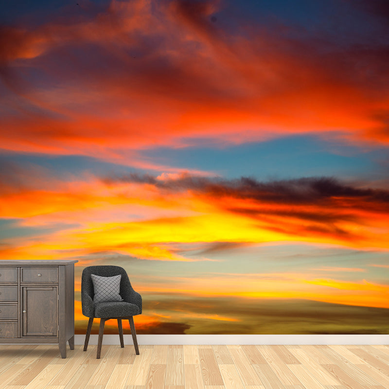 Sky Photography View Wall Mural Decoration for Kitchen Dining Room, Moisture Resistant