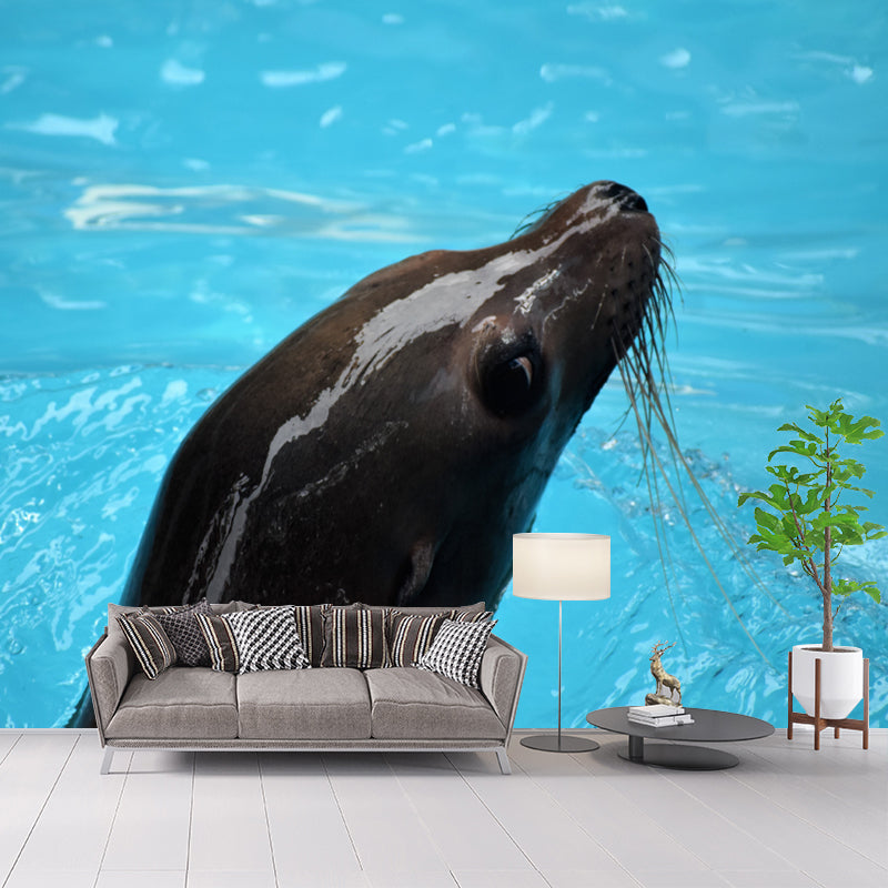 Sea Seal Wall Covering for Living Room Bedroom Water Resistant, Made to Measure