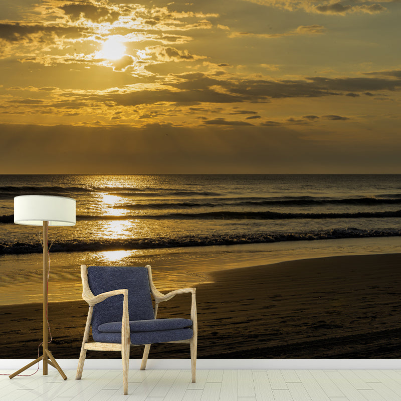 Sand of Beach Wall Decor for Sleeping Room Water Resistant Wall Decoration