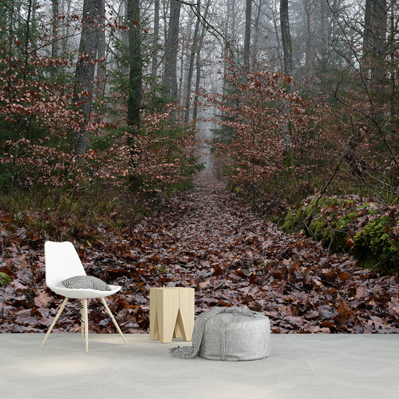 Misty Forest Wall Mural Great Wall Decor for Guest Room, Personalized Size