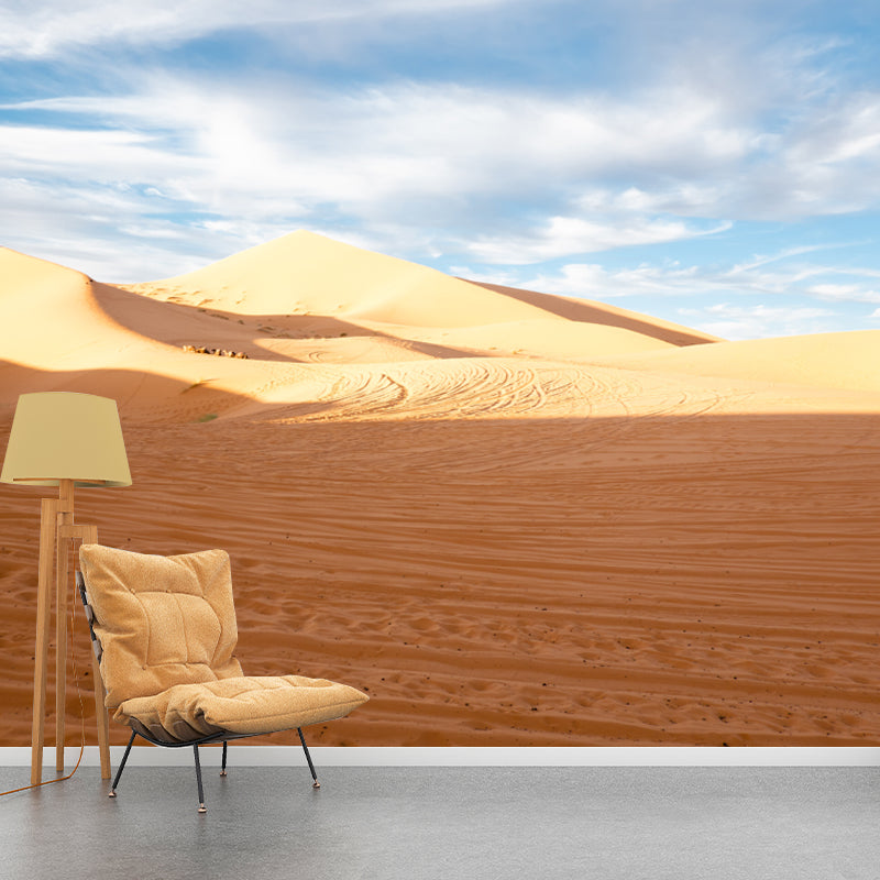 Dry Desert Wall Mural for Living Room Moisture Resistant Home Decor, Customized Size