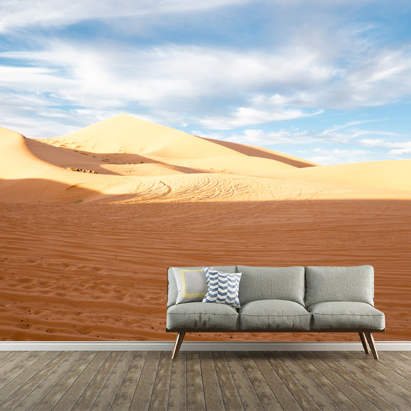 Dry Desert Wall Mural for Living Room Moisture Resistant Home Decor, Customized Size