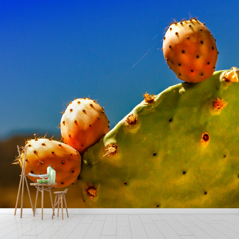 Tropical Cactus Mural Large Size Wall Covering for Home, Made to Measure
