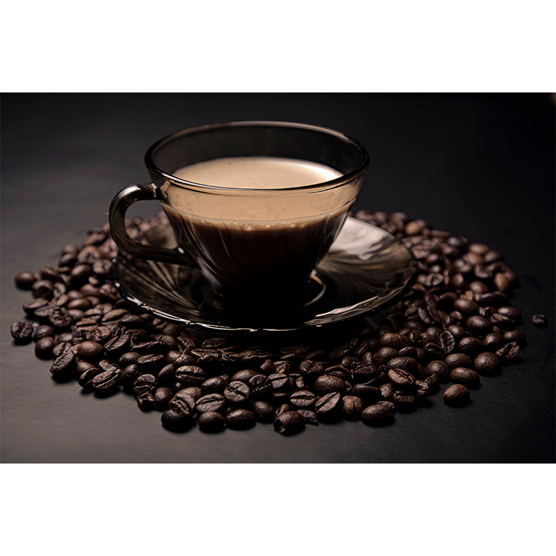 Minimalism Style Coffee Bean Mildew Resistant Coffee Shop Wall Covering