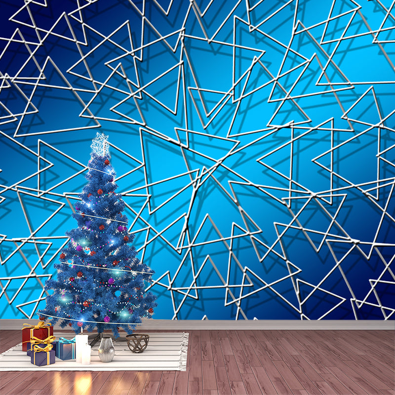 Geometry Wall Murals Stain Resistant Wall Decoration for Living Room, Made to Measure