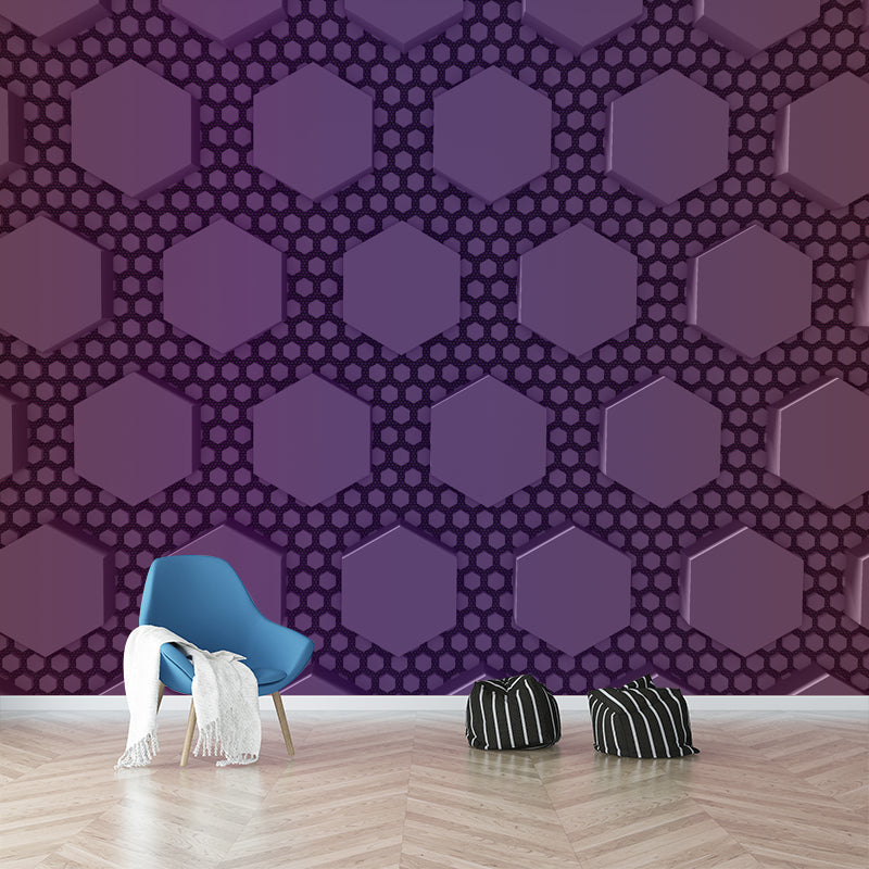 Creative Geometry Wall Mural for Sitting Room Moisture Resistant, Made to Measure