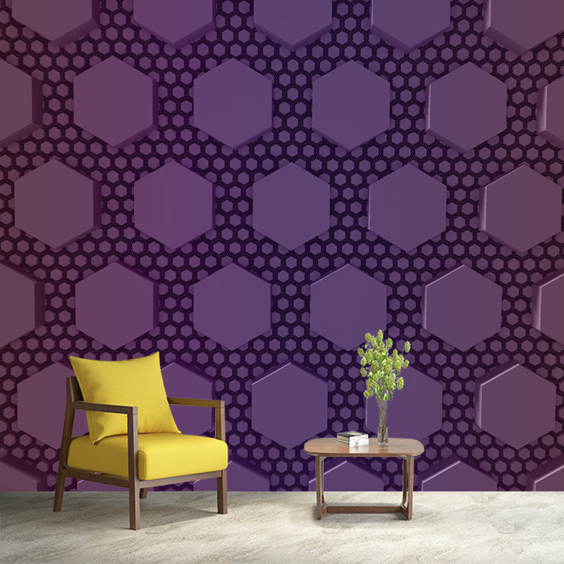 Creative Geometry Wall Mural for Sitting Room Moisture Resistant, Made to Measure