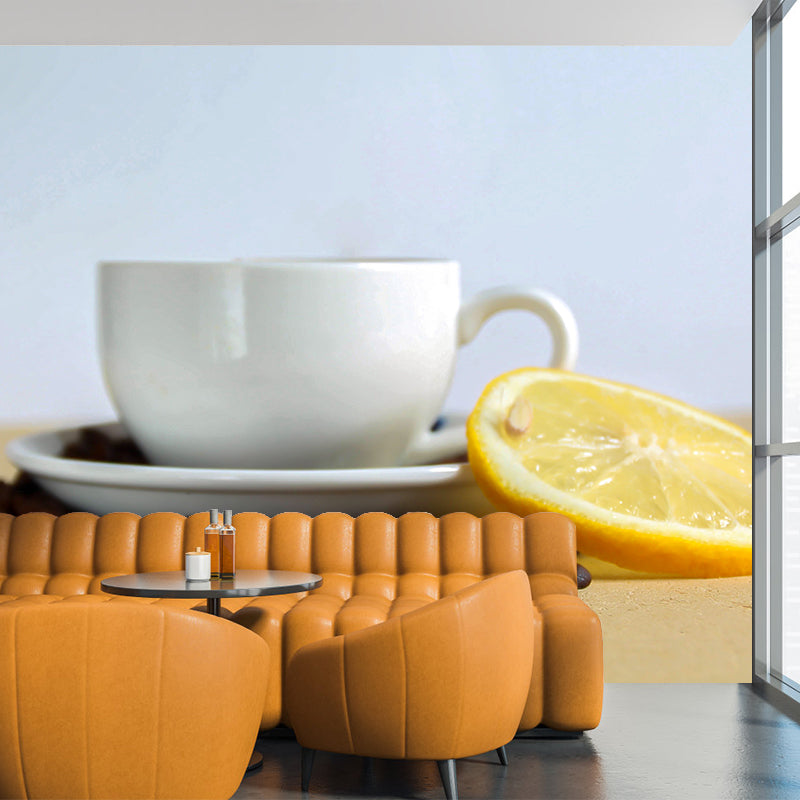 Photography Coffee Beans Mural Horizontal Wall Covering for Coffee Shop