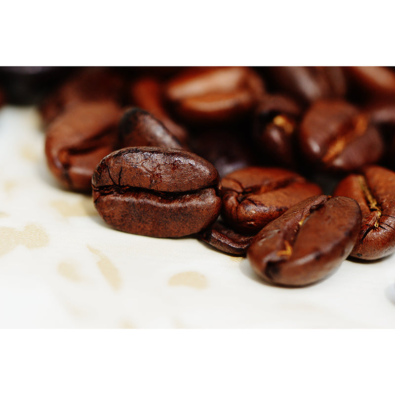 Contemporary Coffee Beans Mural Wallpaper Mildew Resistant Commerce Shop Decoration