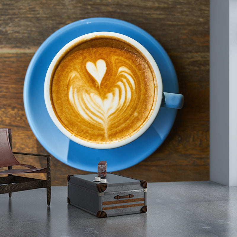Customized Aromatic Coffee Mural Mildew Resistant Wallpaper for Coffee Shop