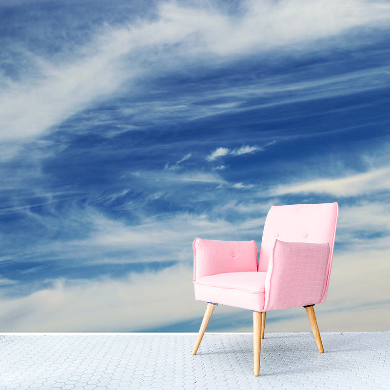 Sun and Clounds Mural Wall Paper Home Decorations for Kitchen Living Room